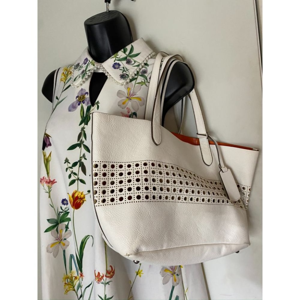 Ralph Lauren White Orange Shoulder Bag - Picture 8 of 12